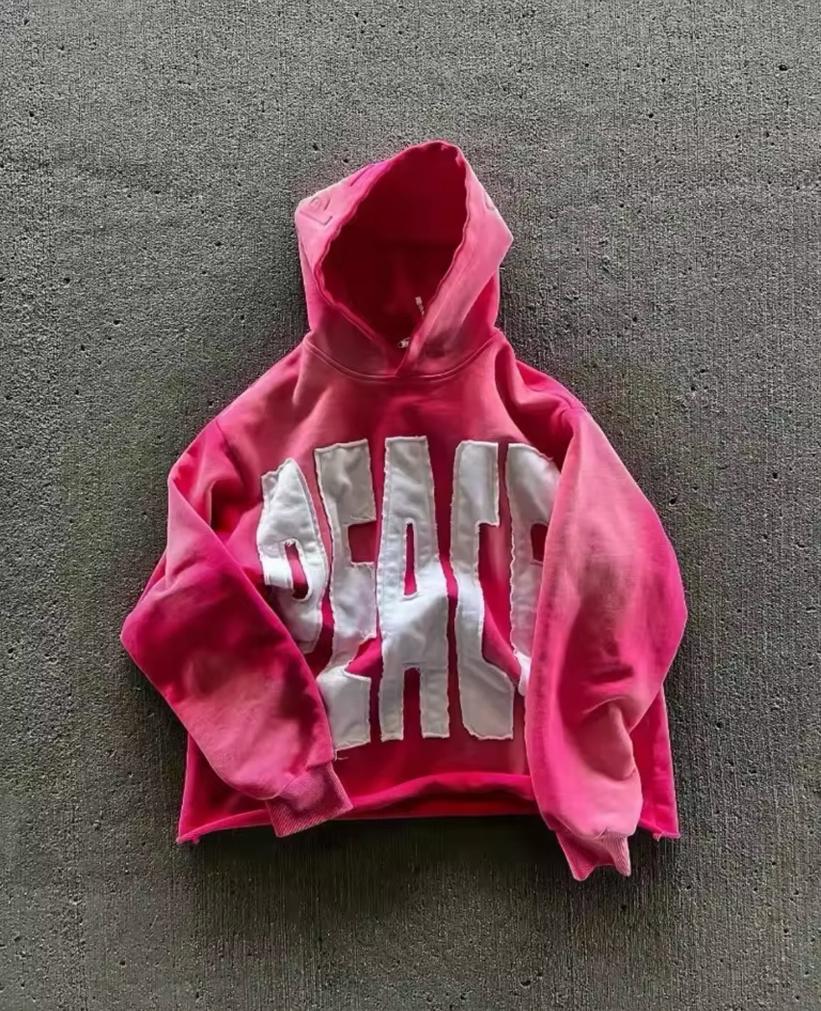 Cropped Peace Hoodie