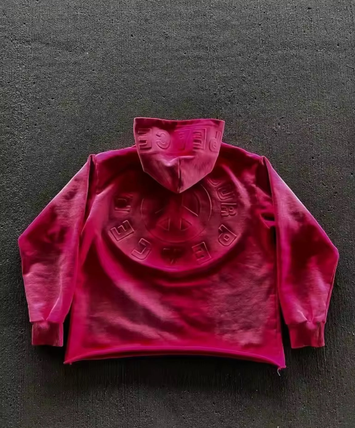 Cropped Peace Hoodie