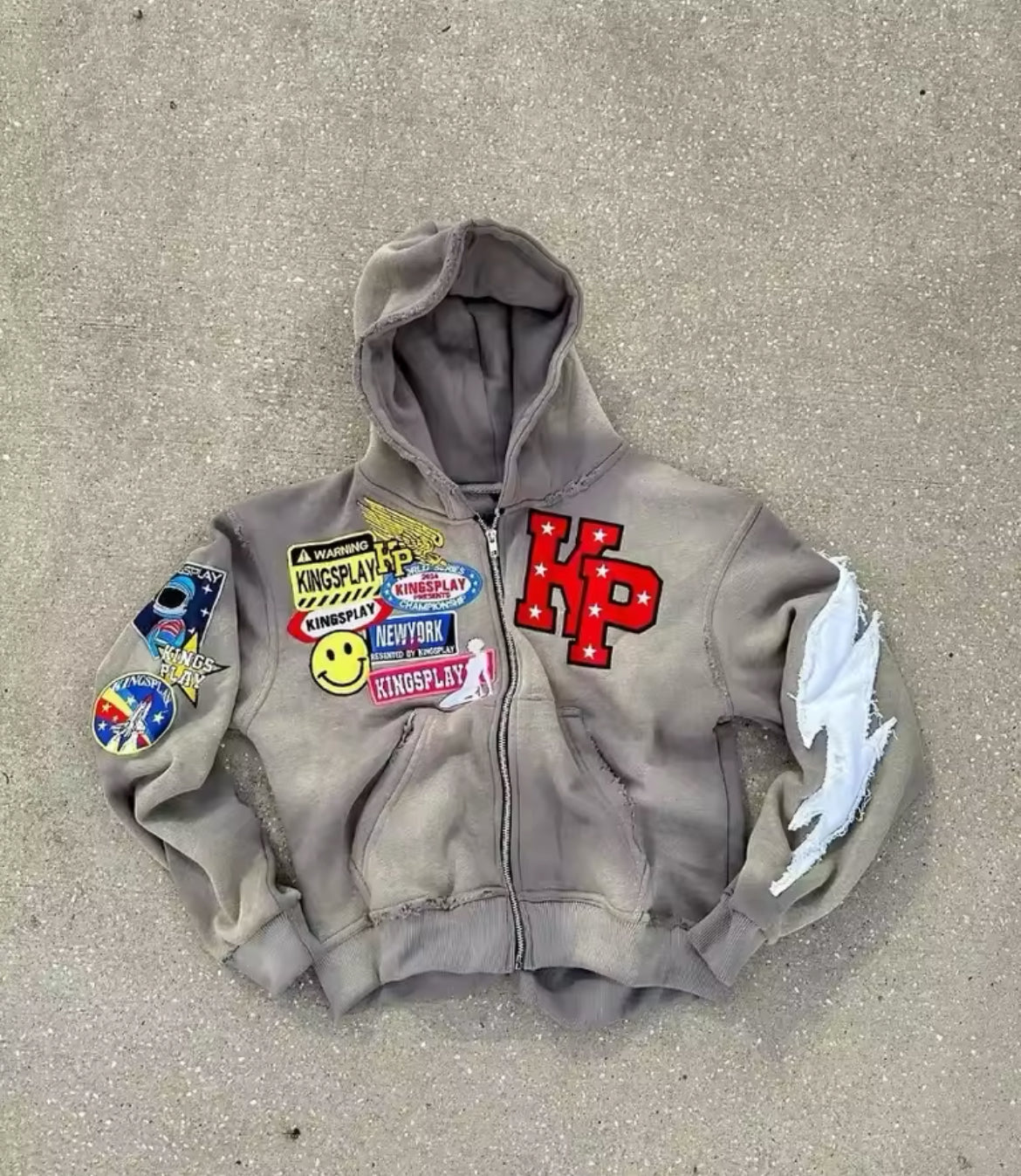 KP Patchwork Zip-Up