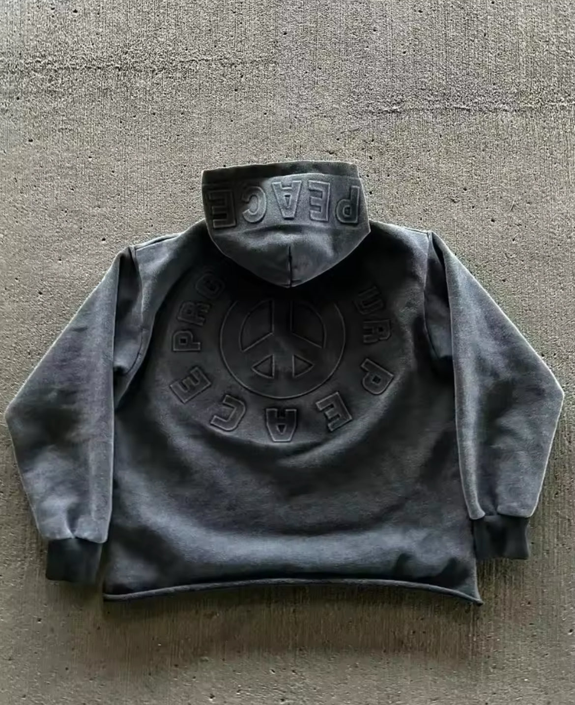 Cropped Peace Hoodie