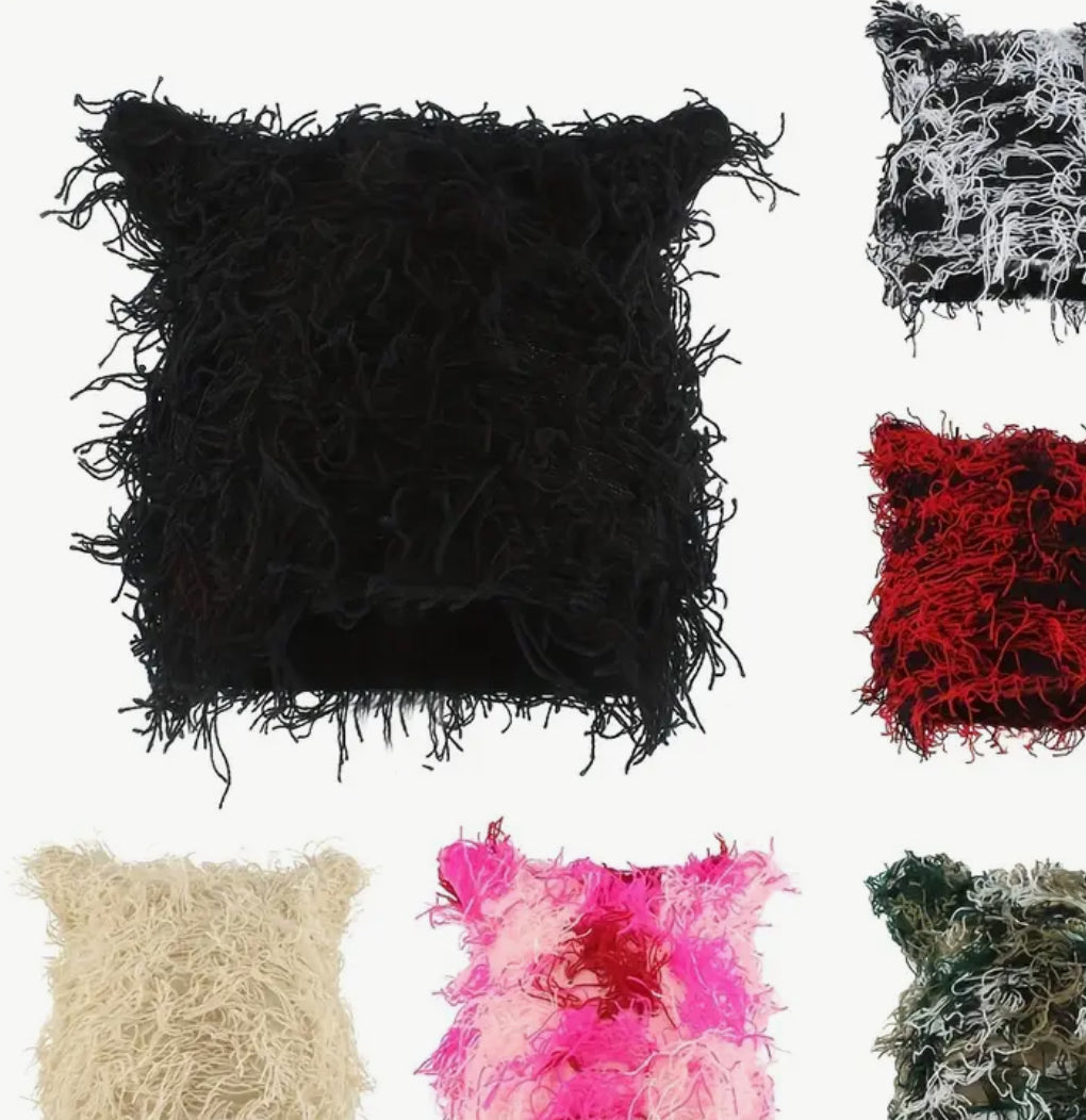 Cat Ear Distressed Beanies