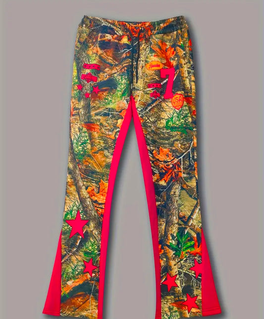 Camo Stacked Pants