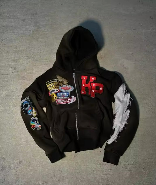 KP Patchwork Zip-Up